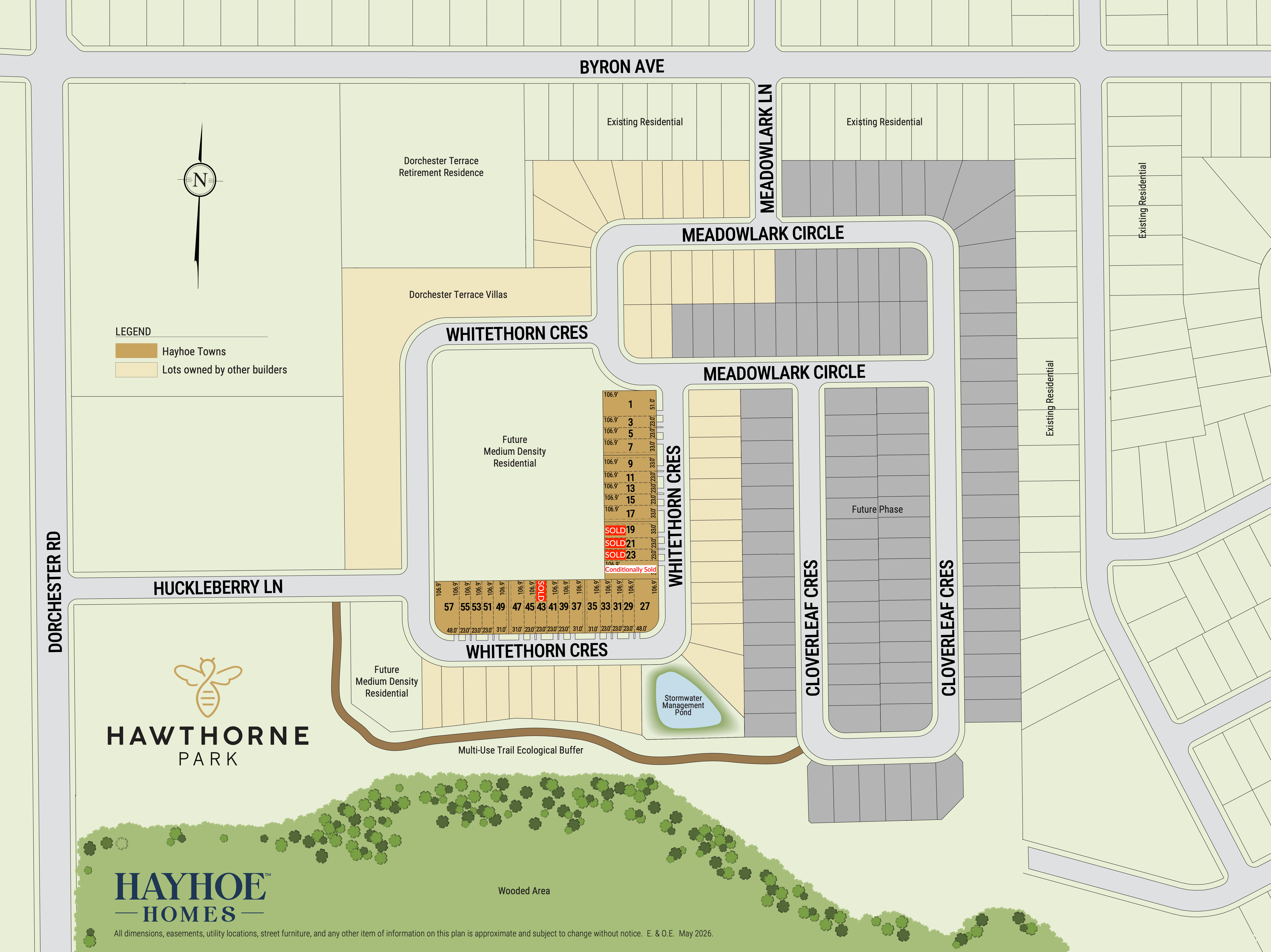 Hawthorne Park site plan